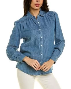 Birdie Linen-Blend Blouse Women