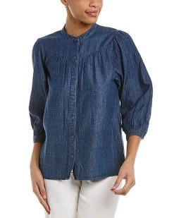 Browne Linen-Blend Blouse Women
