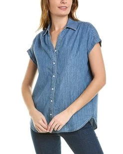 Erika Linen-Blend Blouse Women