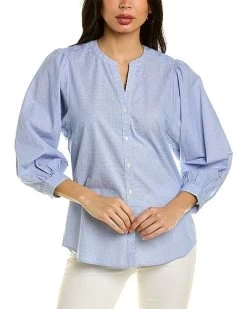 Megyn Swiss Dot Blouse Women